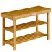 Schoenenrek Acaciahout Schoenenrek 2in1 FSC®-gecertificeerd 90x33x46cm