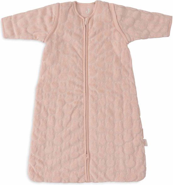 Jollein x Nijntje - Baby Slaapzak Winter Met Afritsbare Mouw 110cm - Miffy Jacquard Wild Rose