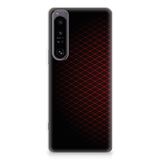B2Ctelecom Sony Xperia 1 IV | Flexibel TPU bumper | Geruit Rood
