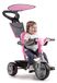 FEBER - Baby Plus Music Pink, driewieler voor kinderen met metalen frame en veiligheidsgordel, 2 posities, schuifstoel en muziekbesturing met luidspreker, 9 maanden +, roze, beroemd (800012132)