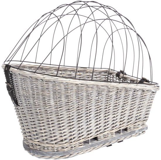 Trixie Fietsmand Bagagedrager Met Rooster Grijs - 55x35x49 cm