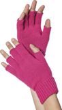 WILBERS & WILBERS Vingerloze Handschoenen - Neon Roze - Carnaval - One Size - Unisex - Een Paar