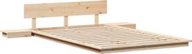 vidaXL - Bedframe - Bruin - 120 x 200 cm - Hout