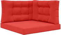 vidaXL Buitenbankkussen Polyester Rood 80 x 80 cm