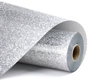 Loklik get-e-right GmbH für 3D&I BV Heat Transfer Vinyl Glitter - Silver - 30.5 x 90 cm