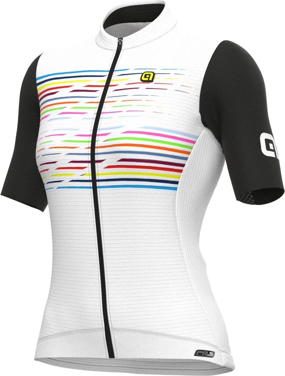 Ale Dames Fietsshirt Korte Mouwen PRS Logo - Wit - L - Valt klein