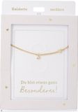 Depesche ketting goudkleurig letter S hartje 47cm cadeau.