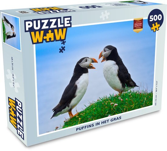 MuchoWow Puzzel Dieren - Vogels - Papegaaiduikers - Legpuzzel - Puzzel 500 stukjes