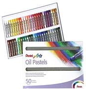 Pentel PHN-50U Oliepastelkrijt Set, Veelkleurig, 50 Stuks