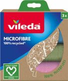 Vileda Chiffon microfibre 100% Recyclé - 4 x 3 pièces - Lot économique