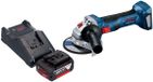 Bosch Professional Bosch GWS 18V-7 Professionele accu haakse slijper 18 V 115 mm borstelloos + 1x oplaadbare accu 5.0 Ah + lader