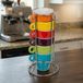 Jeu de 6 tasses à expresso - En céramique - Lavables au lave-vaisselle - Empilables - Avec support en chrome - Capacité : 60 ml - Tasses à café