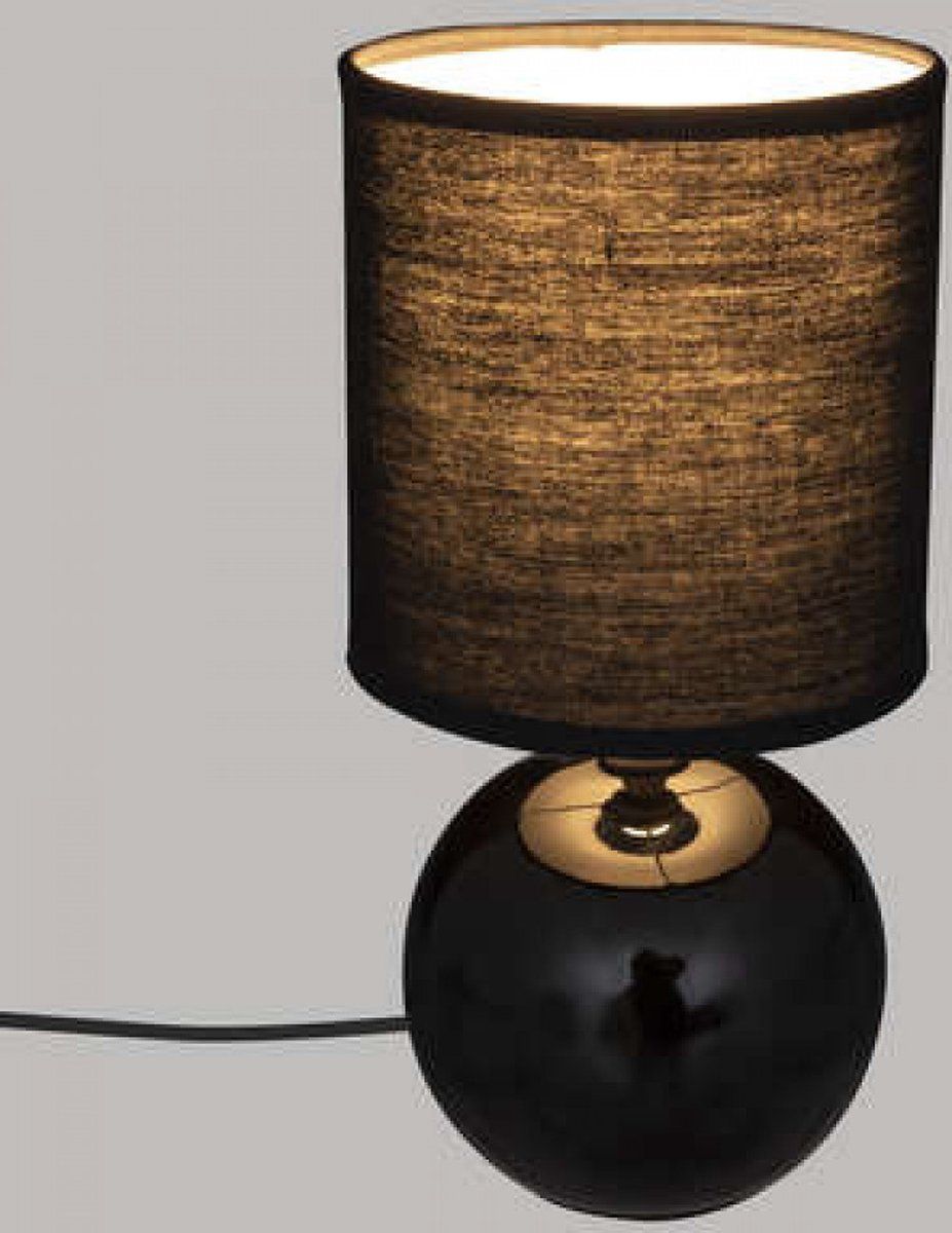 Atmosphera Créateur d'intérieur Tafellamp - Nachtlampje - Zwart - Modern - E14 - 25 cm