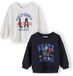 Minoti sweater jongens 2-pack dinosaurus - katoen - donkerblauw