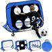 Windvogel Trading B.V. But de football avec sac de transport - Bleu/Noir - 120x80x120 cm