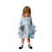 NAME IT Jurk 'NMFSori Frozen' blauw / pastelblauw / goud / pastelroze