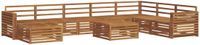vidaXL - Buiten - bank - set - 9 - st - Naturel - Massief - Acacia - Hout