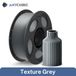 PLA Filament 1,75 mm - FDM 3D-Drucker - Grand emballage 10 kg - Filament pour imprimante 3D - Texture Gris