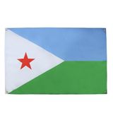 AZ FLAG Djibouti-vlag, 150 x 90 cm, Djiboutiaans polyester, licht, 4 oogjes