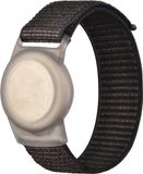 By Qubix Qubix AirTag nylon loop bandje - M/L - Zwart