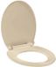 vidaXL Toiletbril soft-close quick-release ovaal beige