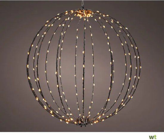 Lumineo Frame light micro LED buiten - dia. 58 cm - zwart/klassiek warm