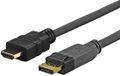 VivoLink 3.0m Displayport - HDMI 3m DisplayPort HDMI Zwart