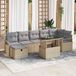 Prolenta Maison Exclusive Tuinset met 8 delen, tuinbank van polyrotan