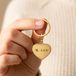 Graveerbare sleutelhanger - Hart - Goud