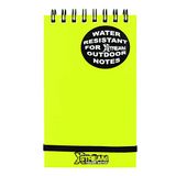 Silvine Notitieboek met spiraalbinding, waterdicht, met waterafstotend papier, 12,7 x 7,6 cm, 96 pagina's à 90 g/m², geel