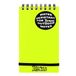 Silvine Notitieboek met spiraalbinding, waterdicht, met waterafstotend papier, 12,7 x 7,6 cm, 96 pagina's à 90 g/m², geel