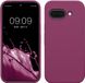 kwmobile telefoonhoesje geschikt voor Google Pixel 9a - Hoesje met siliconen coating - Smartphone case in magenta-lila