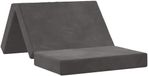 vidaXL Canapé-lit pliable 100 x 67 x 45 cm gris foncé