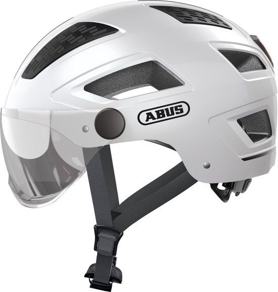 Abus Hyban 2.0 ACE Stadsfiets Helm - Polar White - L - 2020