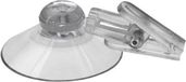 Merkloos / Sans marque Vkf Renzel B.V. Zuignap met ophang klem - 20x - Siliconen - 4 cm - Wit
