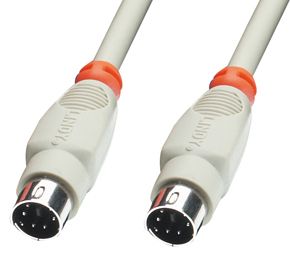Lindy PS/2-kabel 1 m Grijs