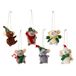 BLOOMINGVILLE Peo Ornament, Vert, Laine, L16xH13xL12 cm, Set de 6