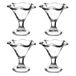Bormioli Rocco ijs sorbet coupes - 10x stuks - op voet - glas - 240 ml - IJscoupe glazen