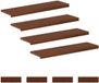 vidaXL - Trap - Tread - 8 - st - 90 - x - 25 - x - 2 - cm - Donkerbruin - Massief - Eikenhout