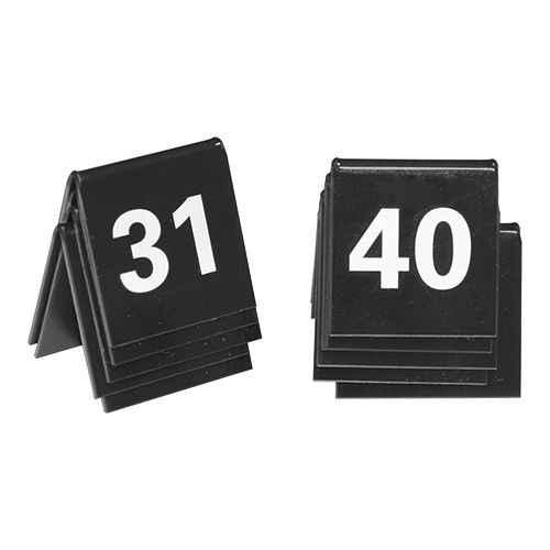 Tafelbordnummer set | 31-40 | Polystyreen