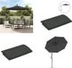 vidaXL Vervangingsdoek voor tuinparasol 350 cm antracietkleurig