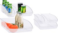 Excellent Houseware Koelkast/keuken organizer bakken set 6x stuks - transparant - kunststof
