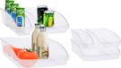 Excellent Houseware Koelkast/keuken organizer bakken set 6x stuks - transparant - kunststof