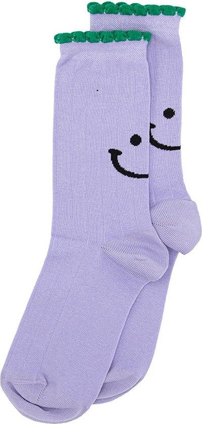 Alfredo Gonzales Ruffle Smiley Sokken AG-SK-SMI-01 lila XS(35-37)