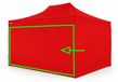 Ambitent Easy-up Zijwand 4,5 m voor ALU partytenten 3x4,5 m – PVC 450 g/m², waterdicht - Rood