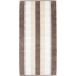 Cawo Cawo Noblesse Stripes Serviette d'invité 30x50 noyer