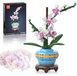 Mould King 24119 Blocs de construction, fleurs, orchidée, blocs de construction de fleurs pour filles, avec vase, bouquet de fleurs artificielles, jouets de construction, cadeau créatif pour adultes (386 pièces)