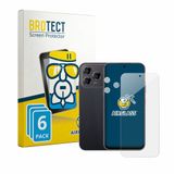 BROTECT Screenprotector 6 Stuks voor ZTE Blade V80 Pro (Voor+Camera) Beschermglas Transparant