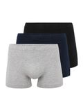 SCHIESSER 95/5 Essentials shorts (3-pack) - zwart - blauw en grijs