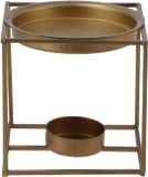 DK design Brûleur d'encens carré - métal - or